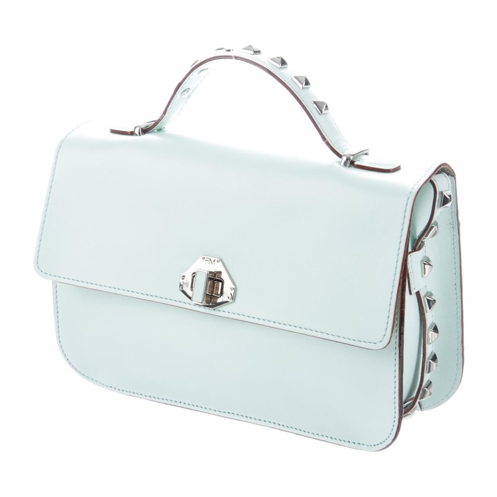 Rebecca Minkoff | Studded Leather Crossbody Bag | Seafoam Blue